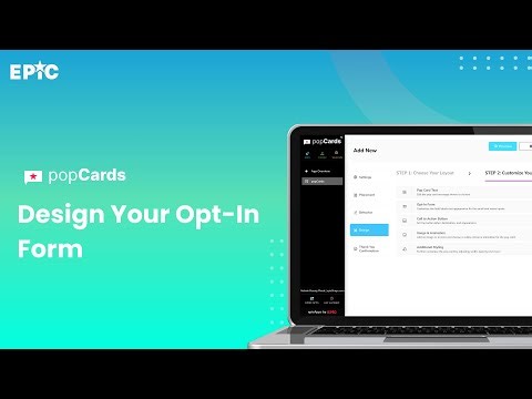 popCards | Design Opt-In Form