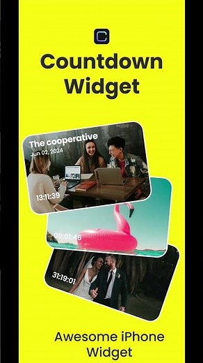 Countdown for iPhone event scheduling app, including a widget #ios #iphone #countdown