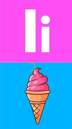 I for Ice Cream 🍦 | ABC Song for Kids | Learn IJKL #shorts