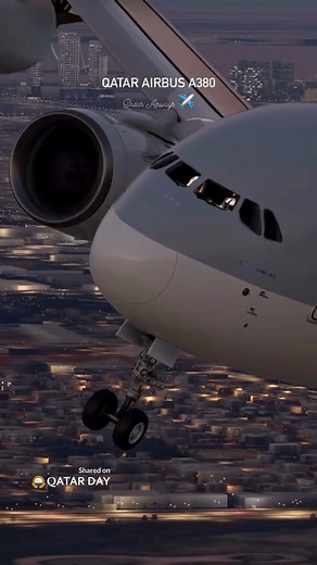 472K views · 9.1K reactions | Qatar Airways Airbus A380 ✈️ Credit: @theaviationmadness #Qatar #QatarAirways #Airbus #A380 #QatarDay | Qatar Day | Facebook