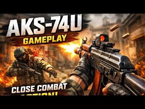 AKS-74U Gun Gameplay | Close-Quarters Combat Power Test | Tactical FPS Action