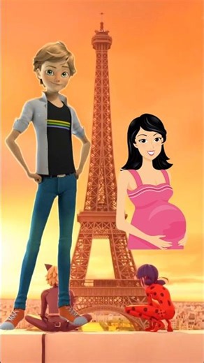 Miraculous ✨ characters is PREGNANT 💫#miraculous #ladybug #marinette #youtubeshorts #shorts