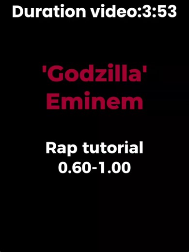 Mastering Eminem's Godzilla: A Rap Tutorial