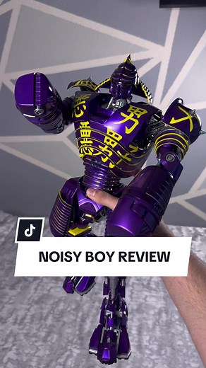 NOISY BOY REVIEW 🥹 #noisyboy #realsteel #actionfigures #atom #grail | noisy boy