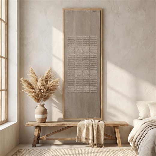 Sandstone Abstract Wall Art Textured Canvas Print Wabi Sabi Minimalist Decor Floating Frame Art - Etsy