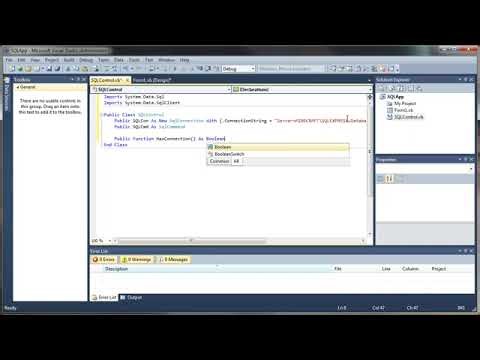 VB NET Database Tutorial Connecting To Microsoft SQL Server PART 1 Visual Basic NET YouTube
