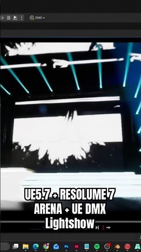 UE5.7 + Resolume 7 Arena + UE DMX lightshow #resolume #show #dmx