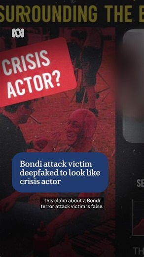 A deepfake image depicting one of the victims of the Bondi terrorist attack is among a slew of false information that has spread online following the tragedy. Reporter: Maryanne Taouk, ABC NEWS Verify #ABCNewsVerify
