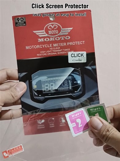 Click Speedometer Gauge Screen Protector Installation Guide