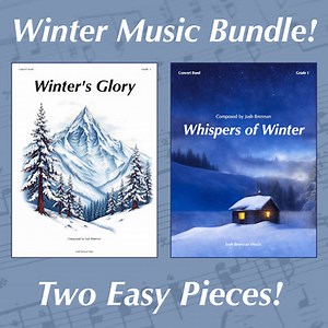 2 Easy Winter Band Pieces - Grade .5 - Beginner Concert Music