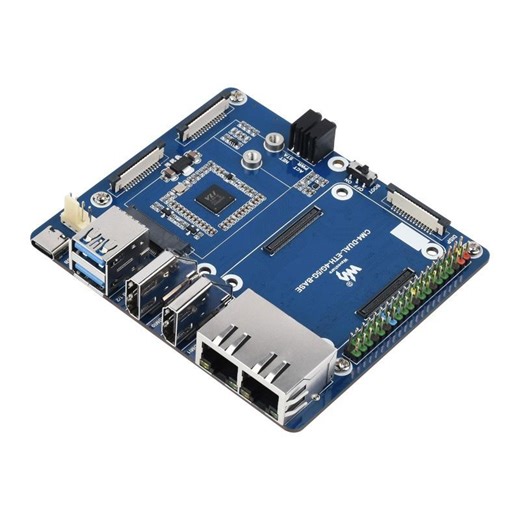 Waveshare Dual Gigabit Ethernet 5G/4G Base Board για Raspberry Pi CM4 (WAVESHARE)