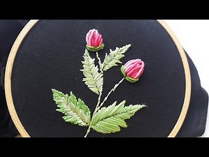 How to do Bullion knot stitch | bullion knot stitch rose flower | abitofstyling