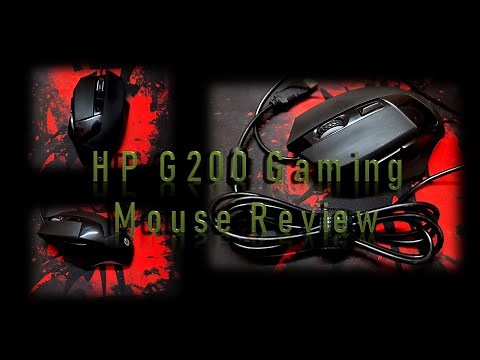 HP G200 Gaming Mouse Review and Configuration. RedGear Mousepad.
