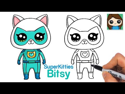 How to Draw Kitten Bitsy | SuperKitties