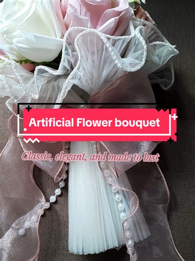 2026 bride bouquet 💐🥰 #artificialbouquet #fakebouquet #flowerbouquet #bridalflower