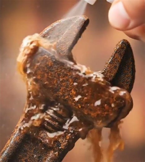 “Turning a Rusty Key into Shiny Metal – Satisfying Rust Removal!”