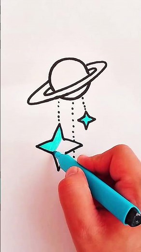 Easy Planet Drawing 🌍 | Step by Step