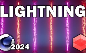 C4D 2023： 闪电制作技巧（中英文字幕）_哔哩哔哩_bilibili