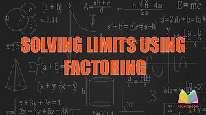 Solving Limits using Factoring - Basic Calculus For Grade 11 STEM Students Recommended also to those students who wanted to take an advance study on this subject. Also to those college students who wanted to refresh their knowledge on this subject. Subscribe to our youtube channel - https://www.youtube.com/channel/UCcFiQK7TqpBsmNIzTtFnsdA #QuexBookLearning | QuexBook