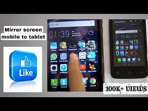 HOW TO SCREEN MIRROR MOBILE TO TABLET/ BEST WAY TO MIRROR MOBILE TO TABLET