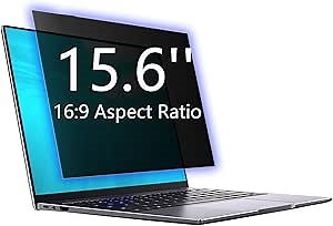 Laptop Privacy Screen 15.6 Inch Anti Blue Light Screen Protector, Laptop Screen Privacy Shield - 16:9 Aspect Ratio