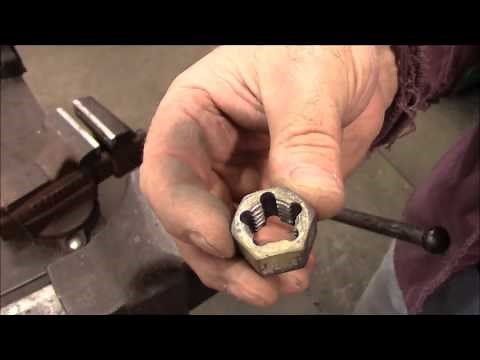 Homemade Thread Chasing Die From a Nut