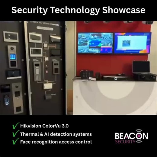 Beacon Security | Security Technology Showcase. Today we were exploring some of the latest CCTV, AI analytics, thermal imaging and access control solutions... | Instagram