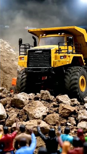 Epic RC Rock Loader Action! 🚧 Miniature Construction Chaos!