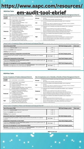 2024 E/M Evaluation Management Worksheet MDM | Problem | Data | Risk #medicalcoder #medicalcoding