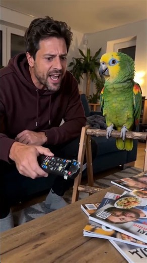 The moment the parrot destroys everything 🦜💥 #parrot #funny #wildlife