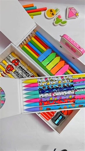 filling my jumbo pencil case #youtube