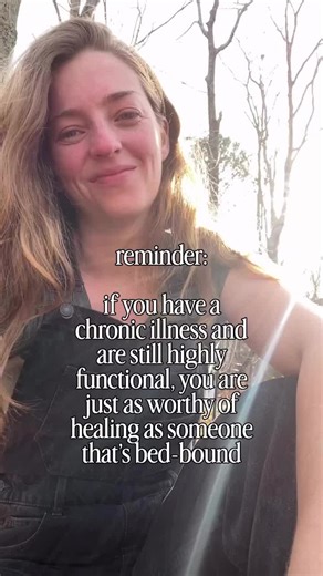 Just in case you needed to hear this. ❤️‍🩹 As someone that experienced chronic illness on many different severity levels (from functional to bedbound), I know very well that it’s all hard in different ways. There is never anything to be gained from comparison. You are deserving of healing. 🫶🏻 #chronicillness #dysautonomia #ehlersdanlossyndrome #healingjourney #autoimmunedisease #chronicfatigue #invisibleillness