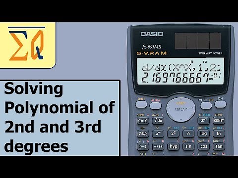 Casio FX-991ms Solving quadratic and cubic polynomial