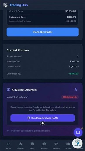Real Market Data Trading Simulator — Zero Risk #ReactJS #Shorts