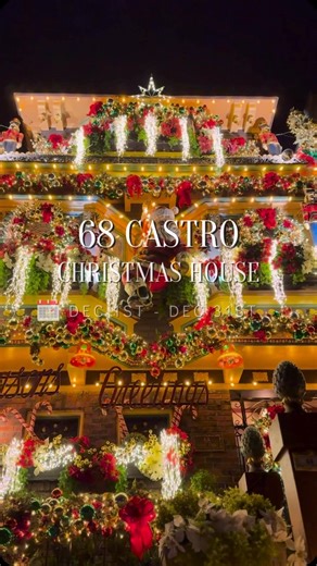 Experience the holiday magic at San Francisco’s iconic 68 Castro Street! This Victorian home transforms into a festive masterpiece each December, adorned with twinkling lights, giant candy canes, Nutcracker figures, and a cheerful Santa centerpiece. A must-see for all ages, the display is best viewed at dusk when the decorations truly shine. Viewing Dates: December 1–31, 2024 Location: 68 Castro St, San Francisco, CA 94114 Join us in celebrating the season at this beloved neighborhood tradition!