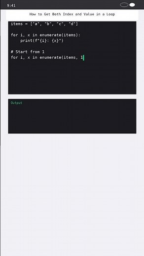 How to Get Both Index and Value in a Loop #loop