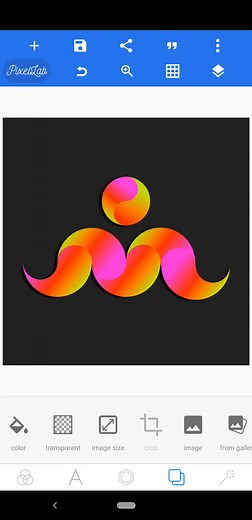 M letter logo design in pixellab #logo #graphicdesign #akashonlineschool #fbreels #pixellab | Akash Online School