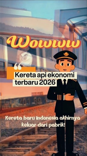 📢Kereta Ekonomi Berubah Total! Ini Penampakan Terbarunya⁉️ #keretaapi #lokomotif #trending #train