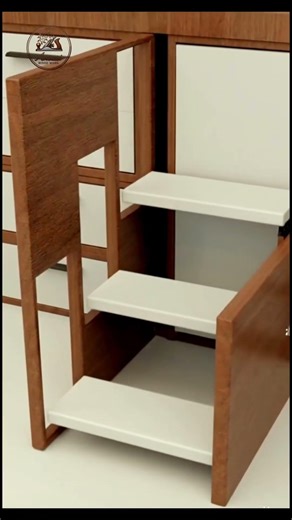 kitchen hidden step stair