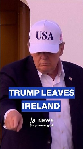 Trump departs Ireland via Shannon Airport, concluding official visit