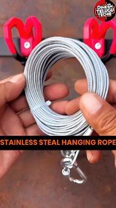 STAINLESS STEEL HANGING ROPE FOR CLOTHES FOLLOW FOR MORE UPDATES #amazon #rope #tech #technology #kitchen #homedecor #home #sustainable ➡️ COMMENT "ROPE" FOR LINK ➡️ CHECK BIO FOR LINK ➡️ JOIN TELEGRAM FOR MORE ➡️ WHAT DO YOU THINK OF THIS PRODUCT? | Dineshtelugutechie