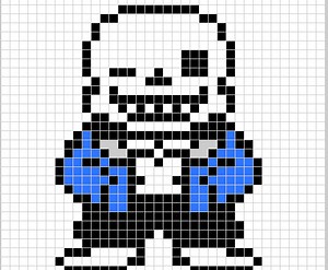 sans pixel art