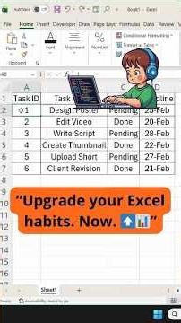 Stop Highlighting Rows Manually ❌ | Auto Highlight in Excel 💚⚡#Excel #ExcelTips #ExcelTricks
