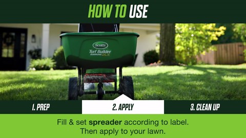 Scotts Turf Builder 27.40 lbs. 8,000 sq. ft. Healthy Plus Lawn Food, 2-in-1 Fungicide and Fertilizer, Withstands Summer Stress 26032