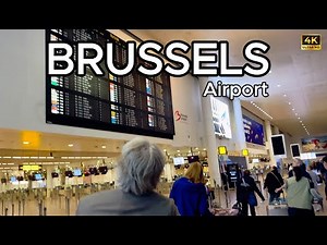 [4K] Inside Brussels Airport (BRU) ✈️ | Departures & Full Walking Tour 2025