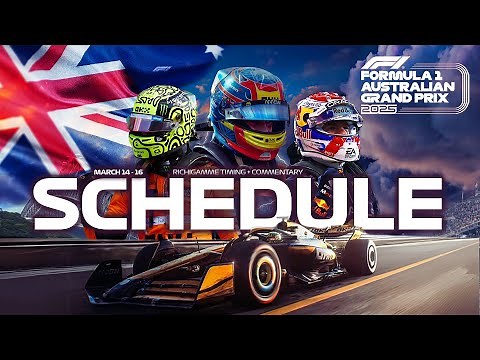 Formula One Schedule - Australian GP 2025