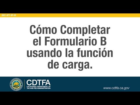 How to File Schedule B Using the Upload Feature [Español]
