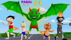 328K views · 5.5K reactions | Pagal Bittu Sittu Aur Chirkut Bana Monster Cartoon | Bittu Sittu Toons | Facebook