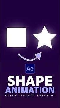 Shape Animation for Beginners in After Effects