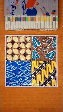 Tutorial on Drawing 4 Simple Batik Motifs